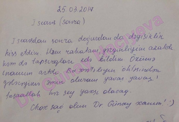 Bakıdan 6 ilin vaginizmi