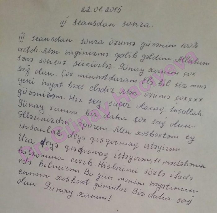Zaqataladan 9 ilin vaginizmi