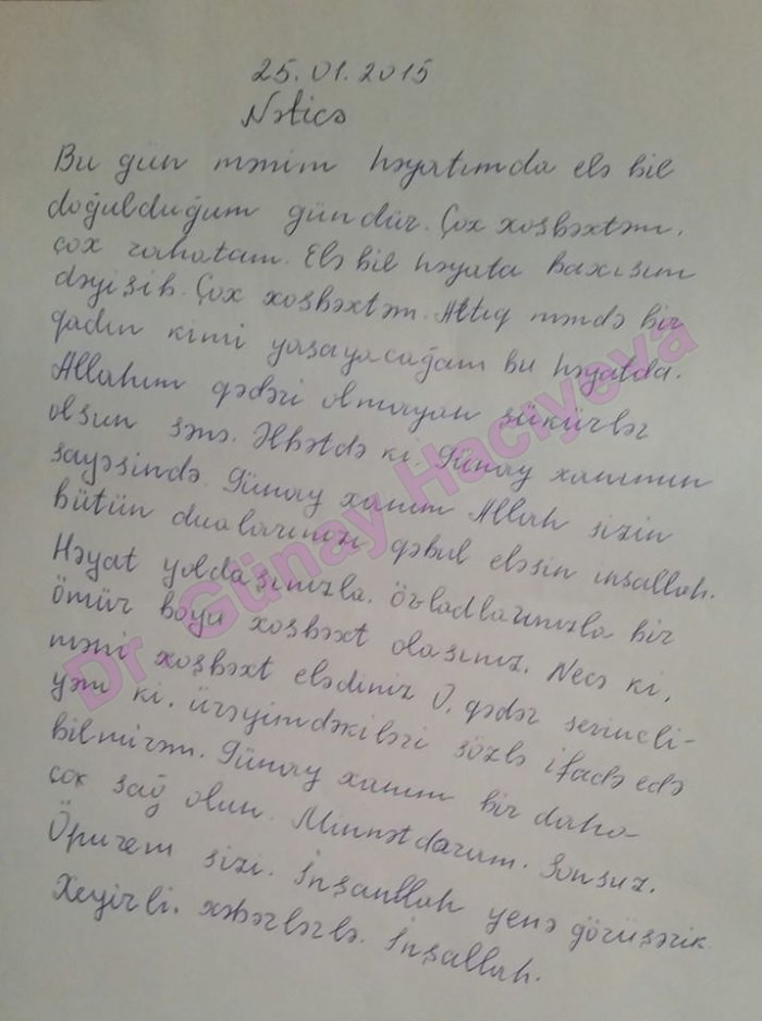 Zaqataladan 9 ilin vaginizmi