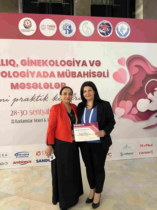 MAMALIQ, GİNEKOLOGİYA VƏ PERİNATOLOGİYADA MÜBAHİSƏLİ MƏSƏLƏLƏR - ELMI PRAKTIK KONFRANS