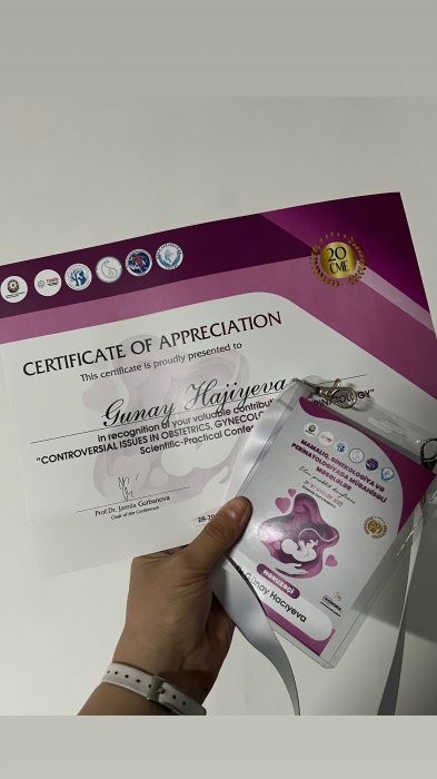 MAMALIQ, GİNEKOLOGİYA VƏ PERİNATOLOGİYADA MÜBAHİSƏLİ MƏSƏLƏLƏR - ELMI PRAKTIK KONFRANS